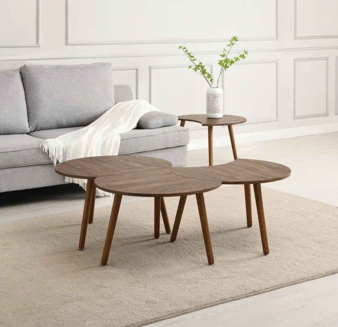 Side table, four round pieces