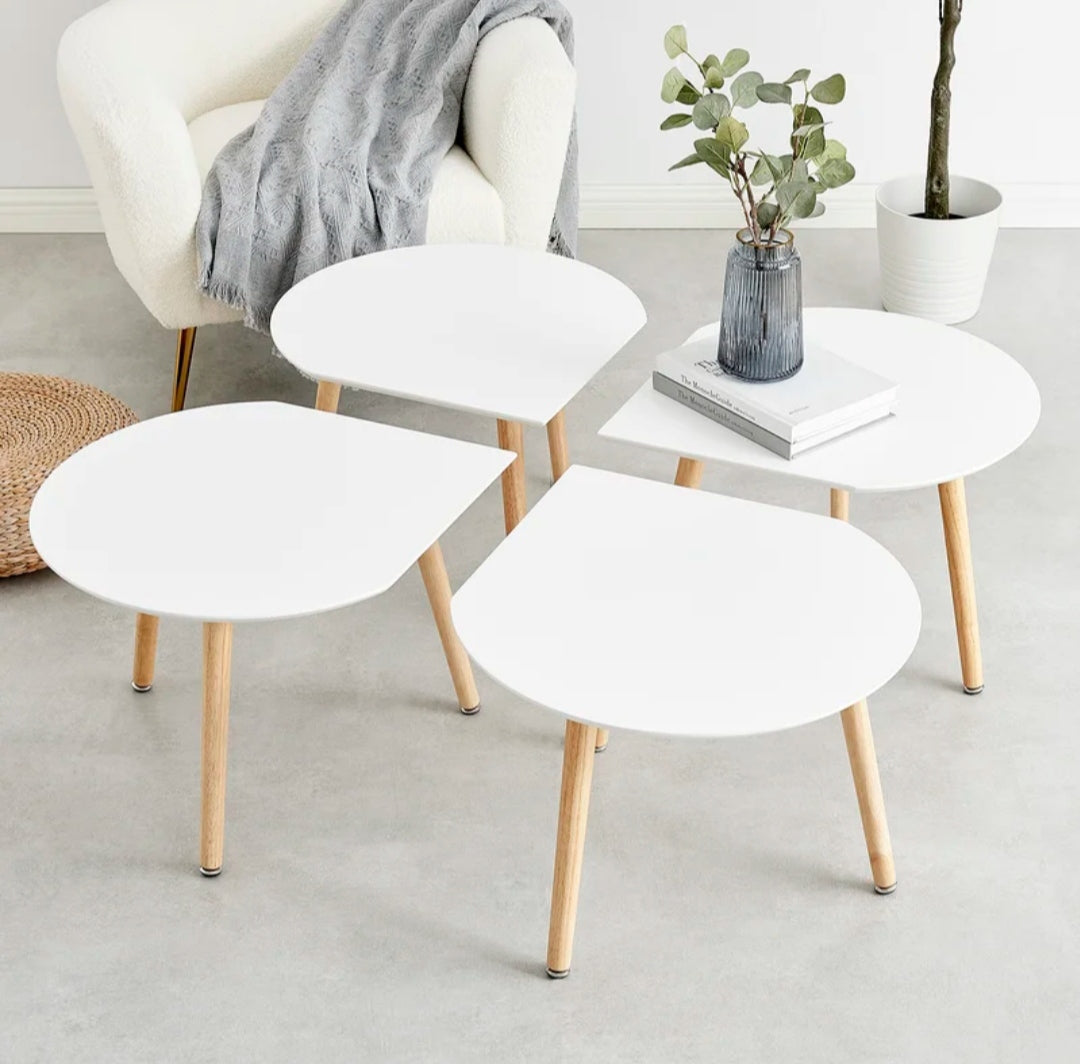Side table, four pieces, rose