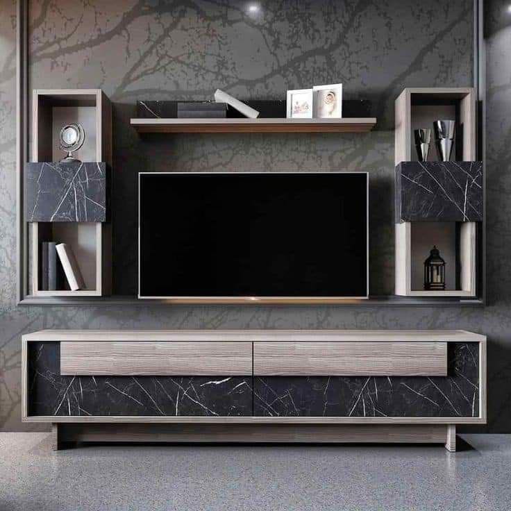 TV Unit+Bookshelf-MAN-2030