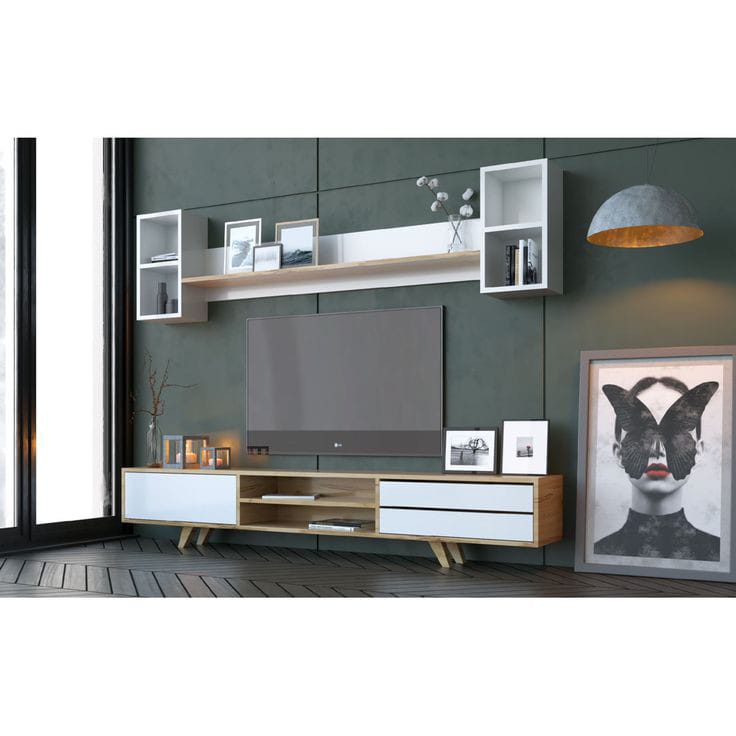 TV Unit+Bookshelf-MAN-2050