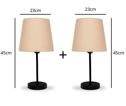   2 Side Tables + 2 Free Table lamps