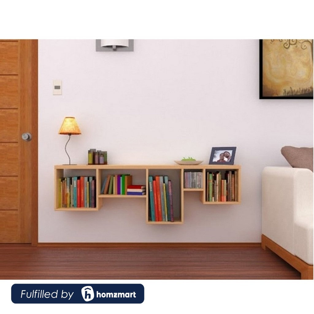 وحدة رفوف من خشب MDF - 120 × 38 × 22 سم - ANK116