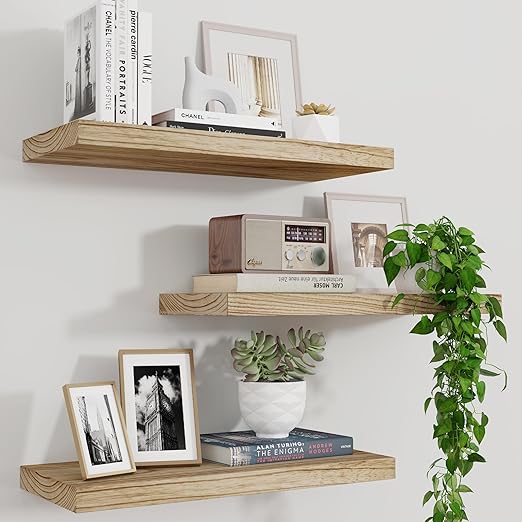 45*15*2.5, set of Swedish wood wall shelves-ANK146