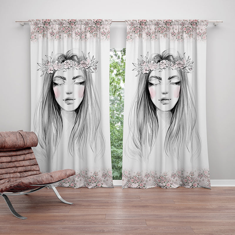 Curtain Girl Rose 2-AMN2141