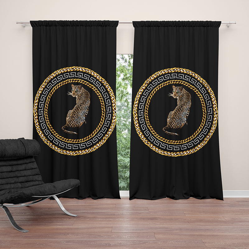 Versace tiger print curtain-AMN2162
