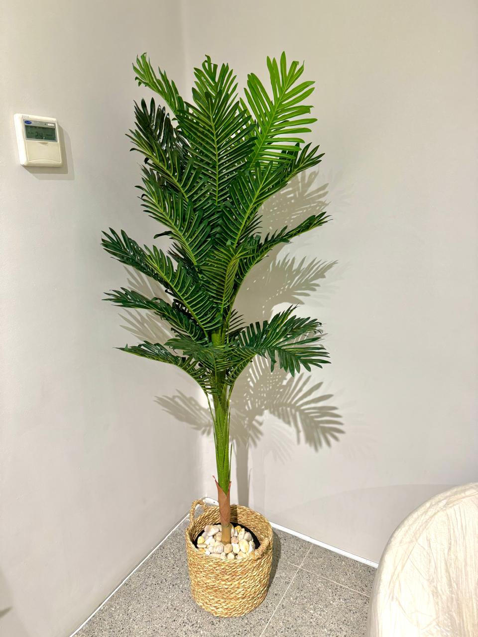 Rope planter with artificial plant - 150 x 35 cm-HMLX70