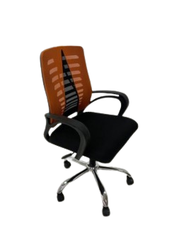 كرسي مكتب سبايدر- أسود وبرتقالي