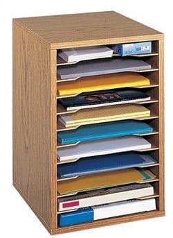 Desk organizer for books and folders 60*35*25 mdf-OD104