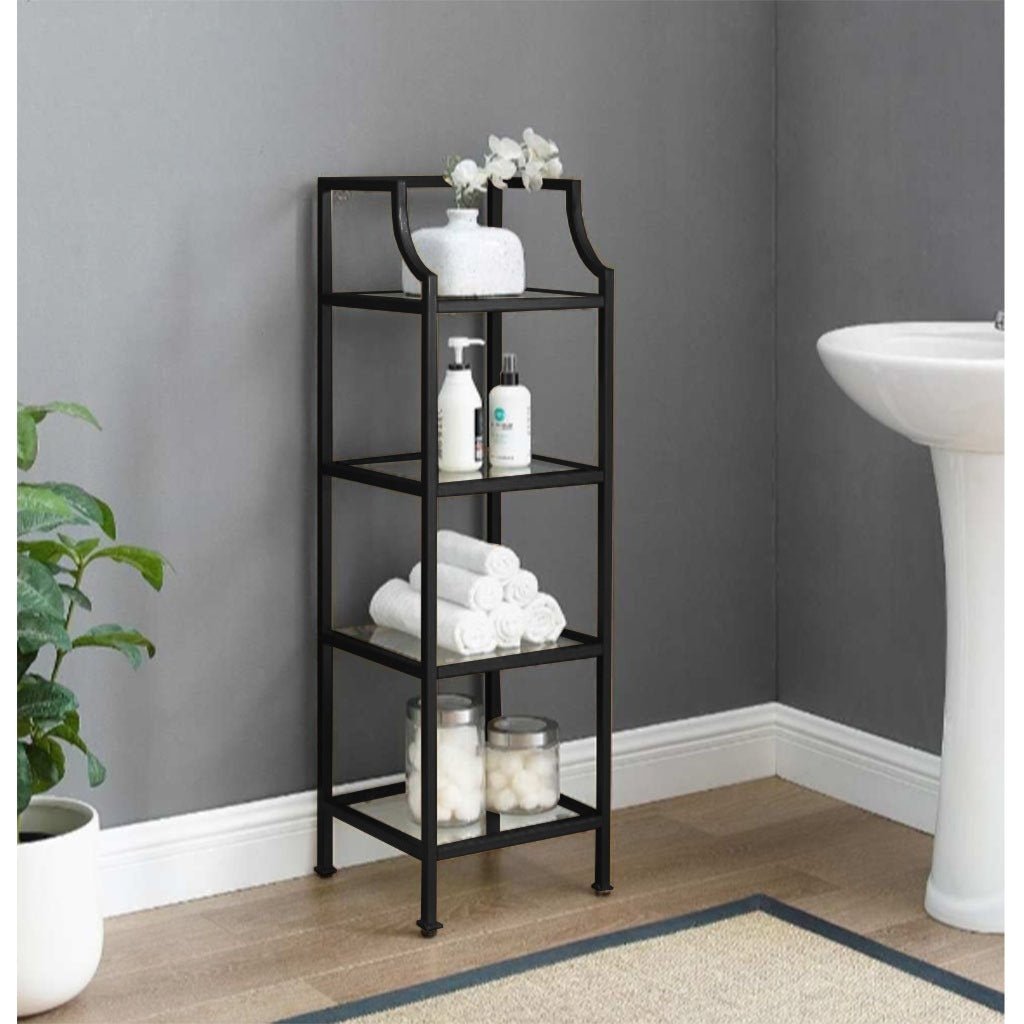 Bathroom storage unit 150 x 40 x 40 cm - gold-DS34