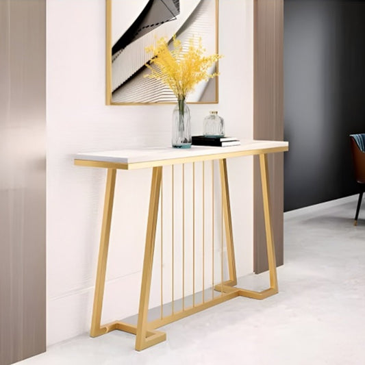 Console 100 x 30 x 90 cm - gold and white -DS40