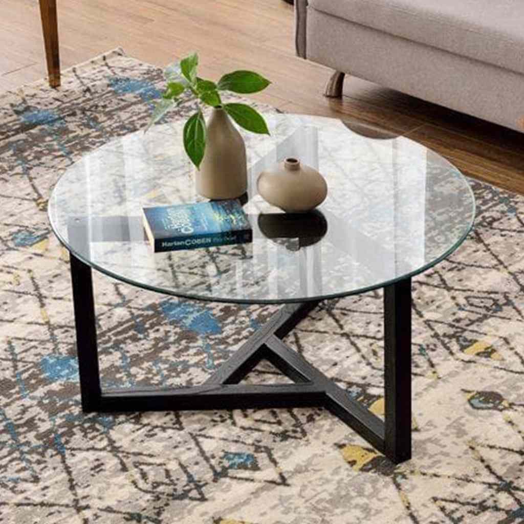 طاولة قهوة من الحديد الأسود - DS95