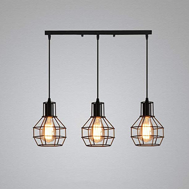 Triple Grenade Pendant Light