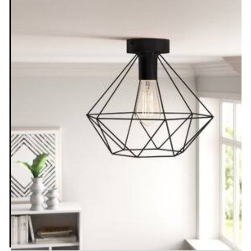 Diamond Pendant Light, Black - ep-110