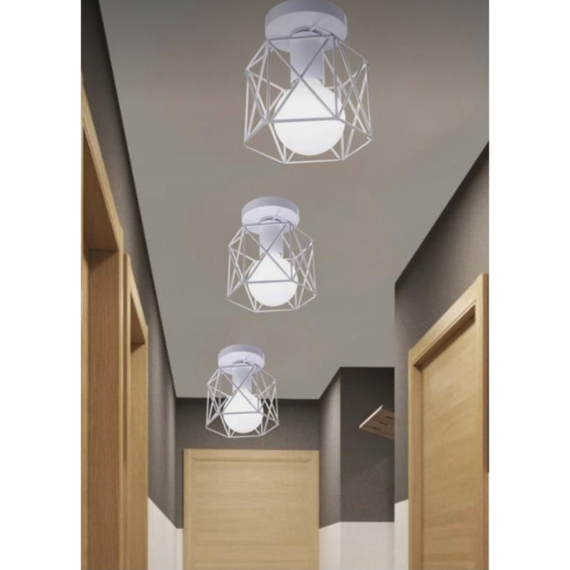 X Shape Pendant Light, White - 107-ep