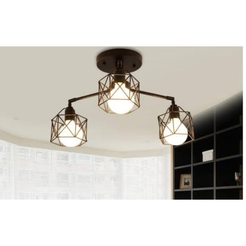 Triple X chandelier, Black - 1089