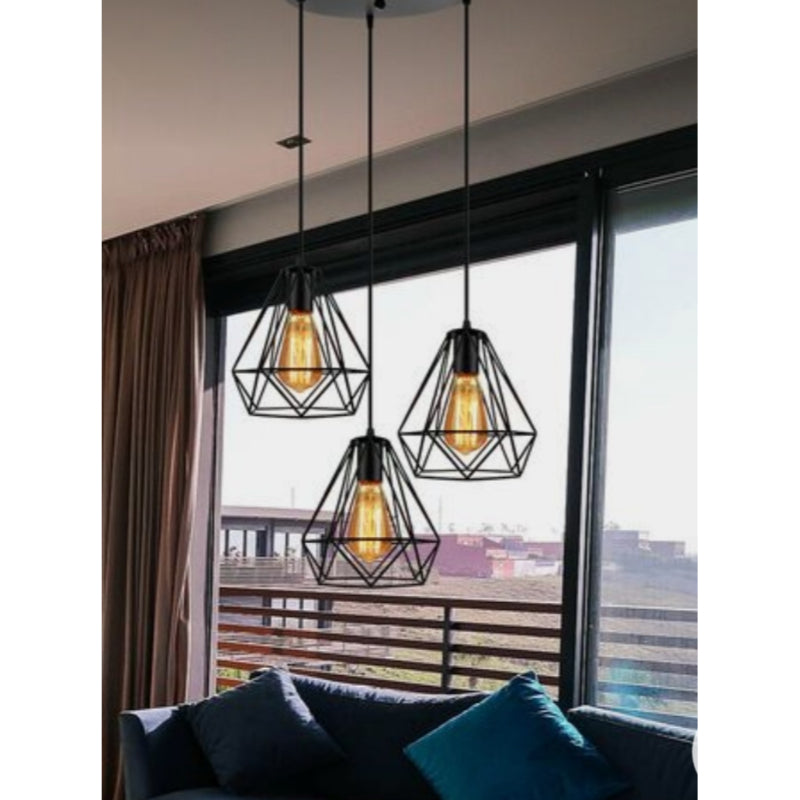 Masa Triple chandelier, Black - CH-112