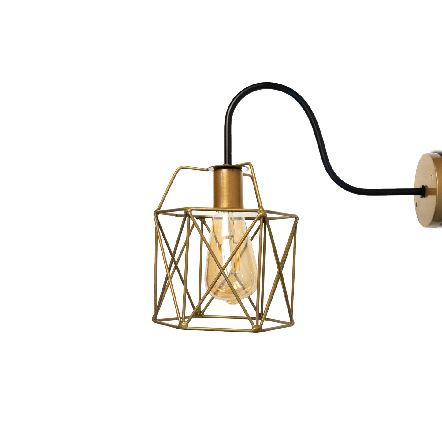X shape Wall Lamp, Black / Gold - SI103