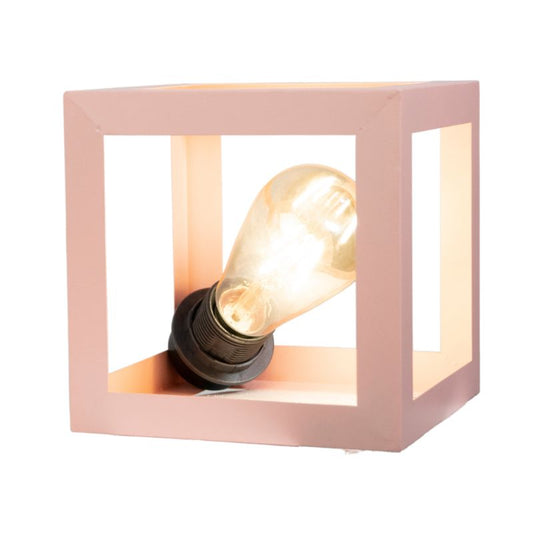 Rose Cube Table Lamp, Pink - SI125