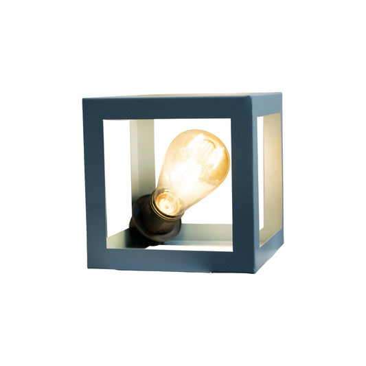 Blue Cube Table Lamp, Blue - SI126