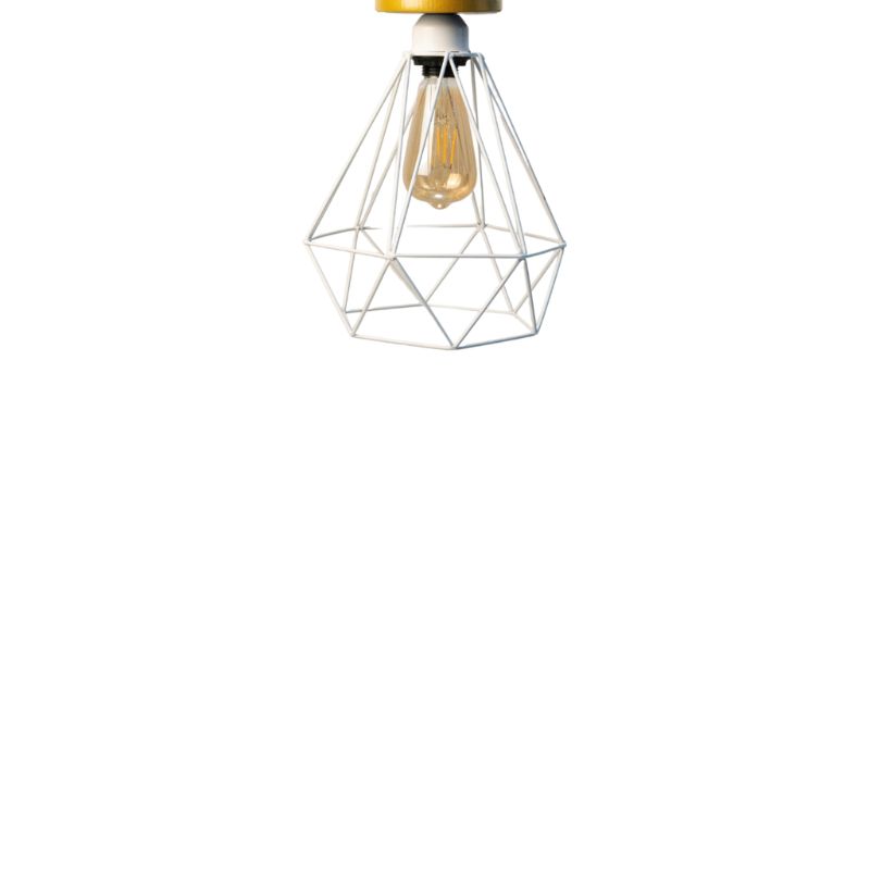 Ceiling Lamp, White / Gold - SI135