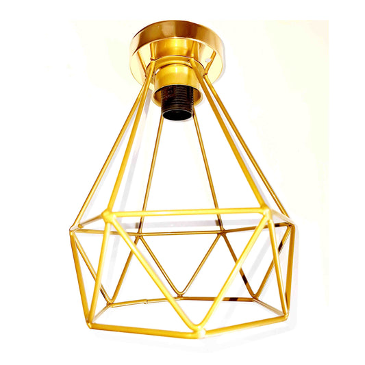 Jewel shaped Golden Wall lamp