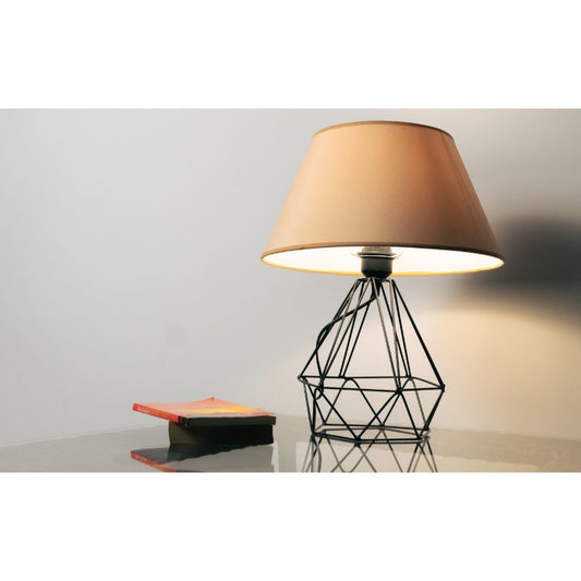 Table Lamp, Black / Beige - SI153