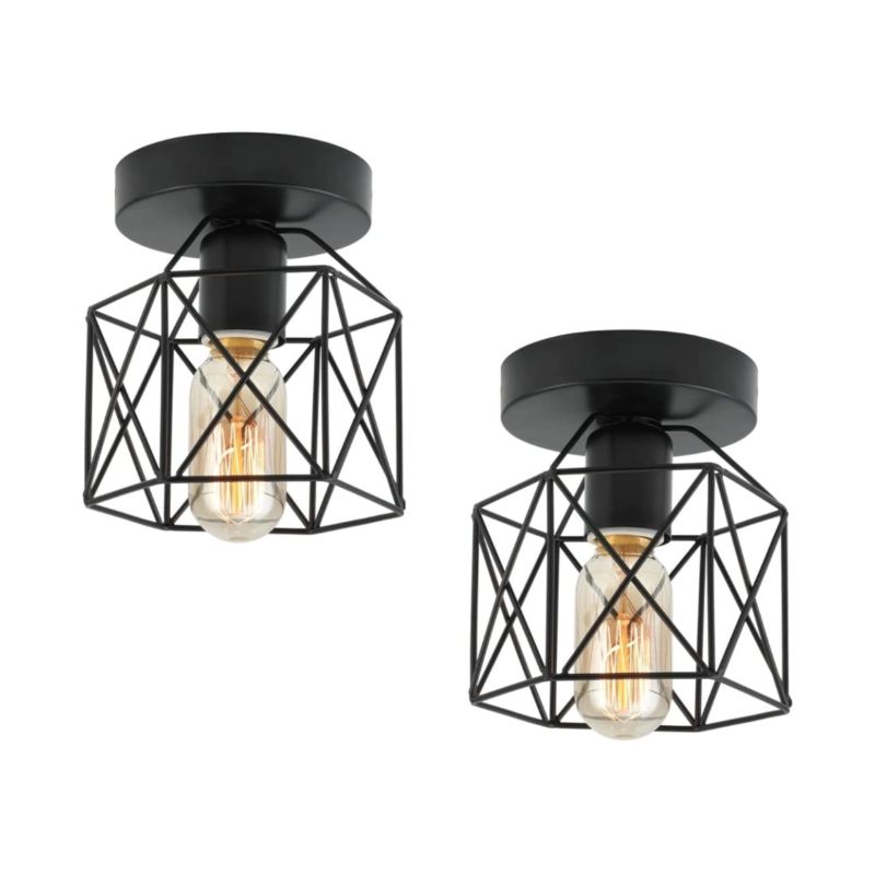 Pendant, 2 Pieces, Black - SI184