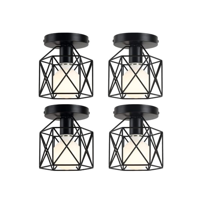 Pendant, 4 Pieces, Black - SI185