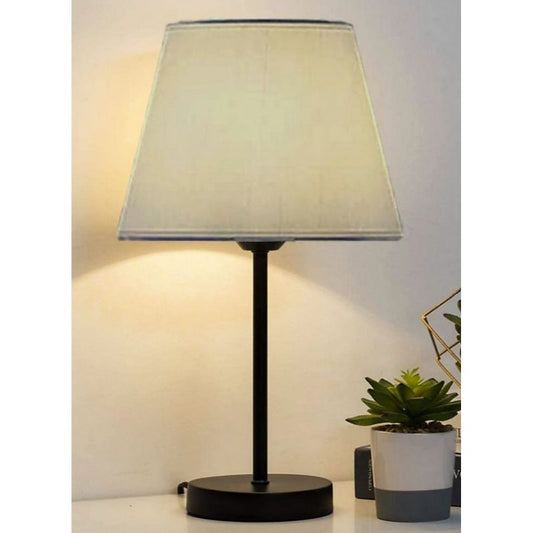 Desk Lamp, 23 CM, Black & Beige  - C071