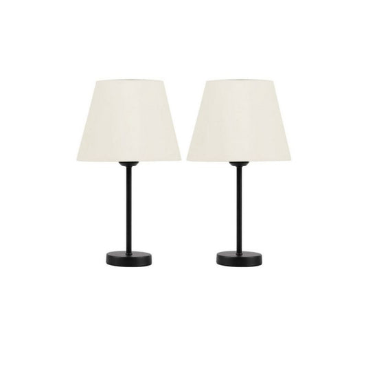 Desk Lamp, Set of 2 pieces, Black & White - BW82