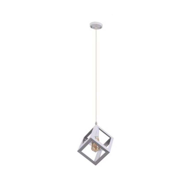 Cube Pendant, 20 CM, White - C208