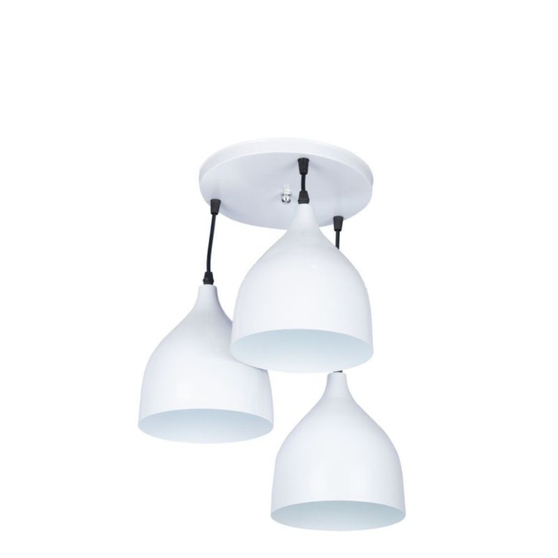 Naomi 3 Lines Pendant, 30 CM, White - C99