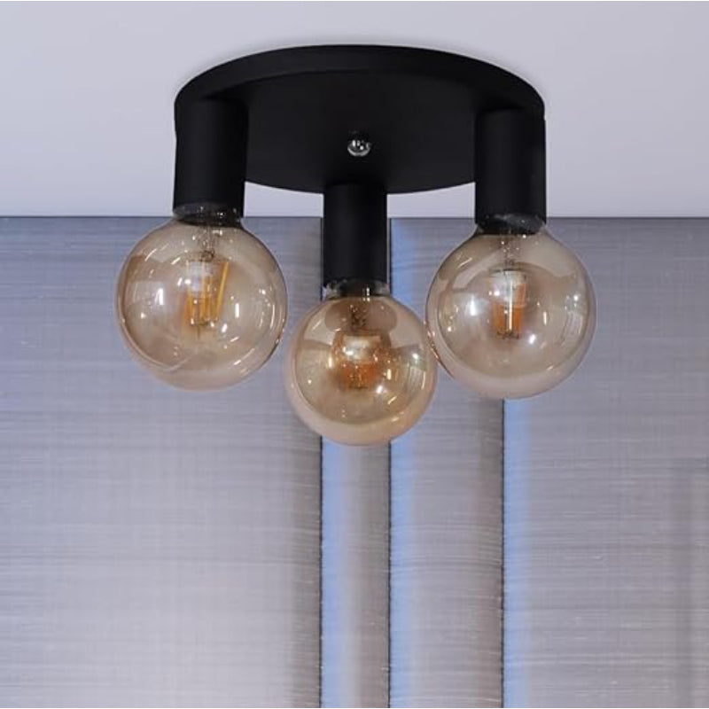 Ceiling Lamp, Black - KM-EG6-12