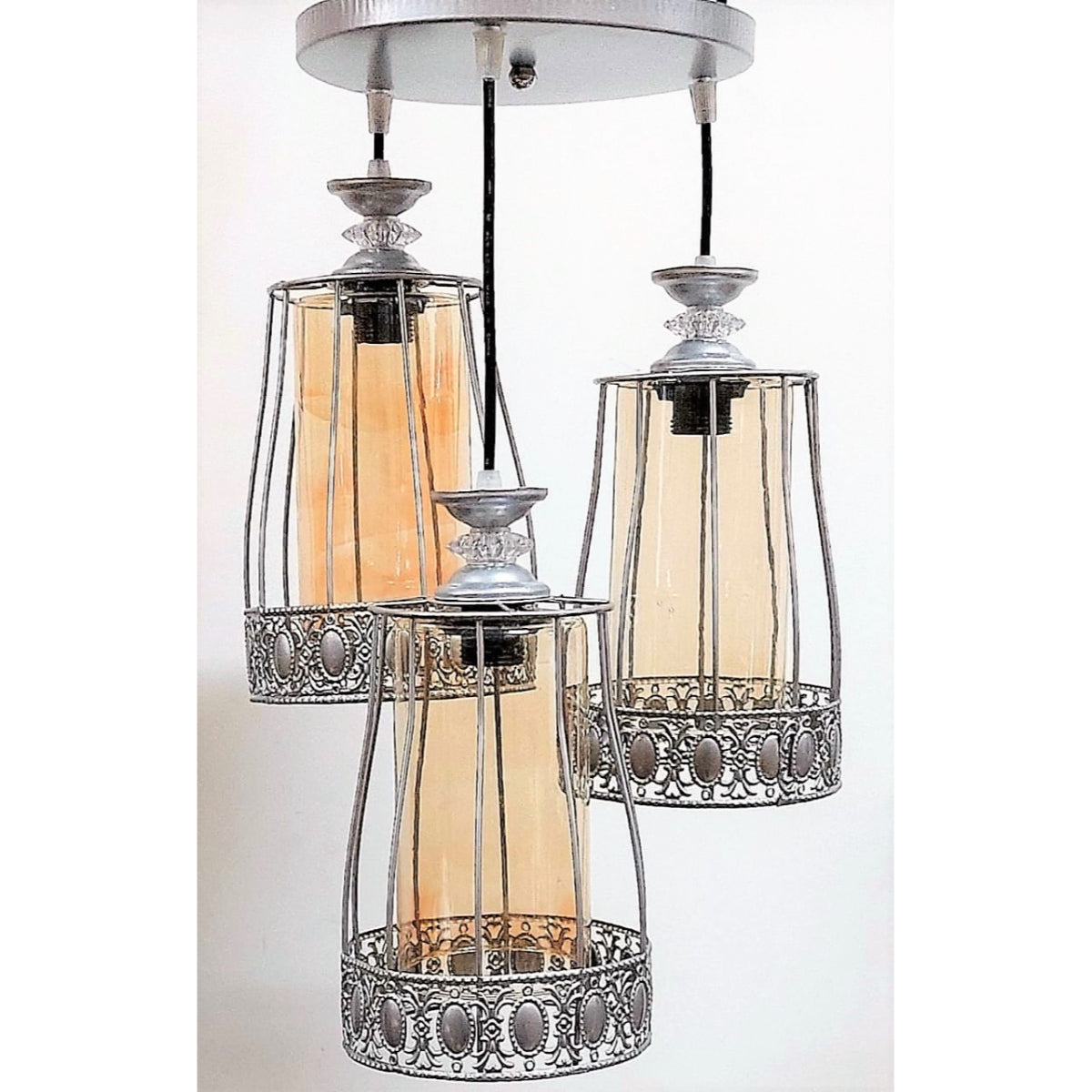 Triple Chandelier, Silver - KM-EG6-18