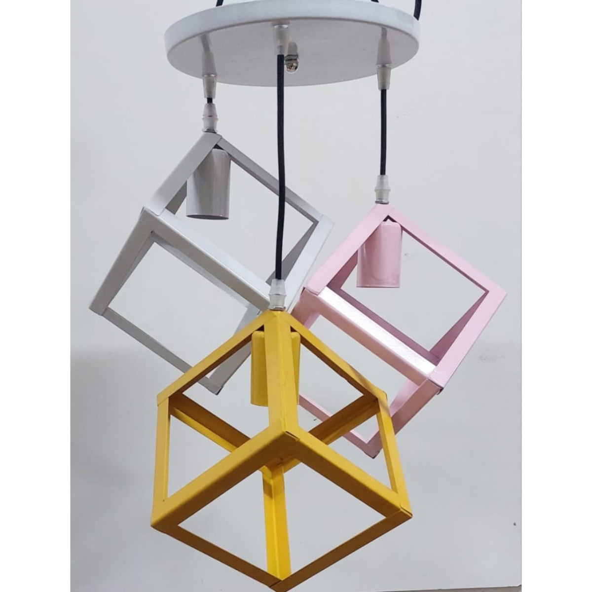 Triple Chandelier, Yellow/Rose/White - KM-EG6-27