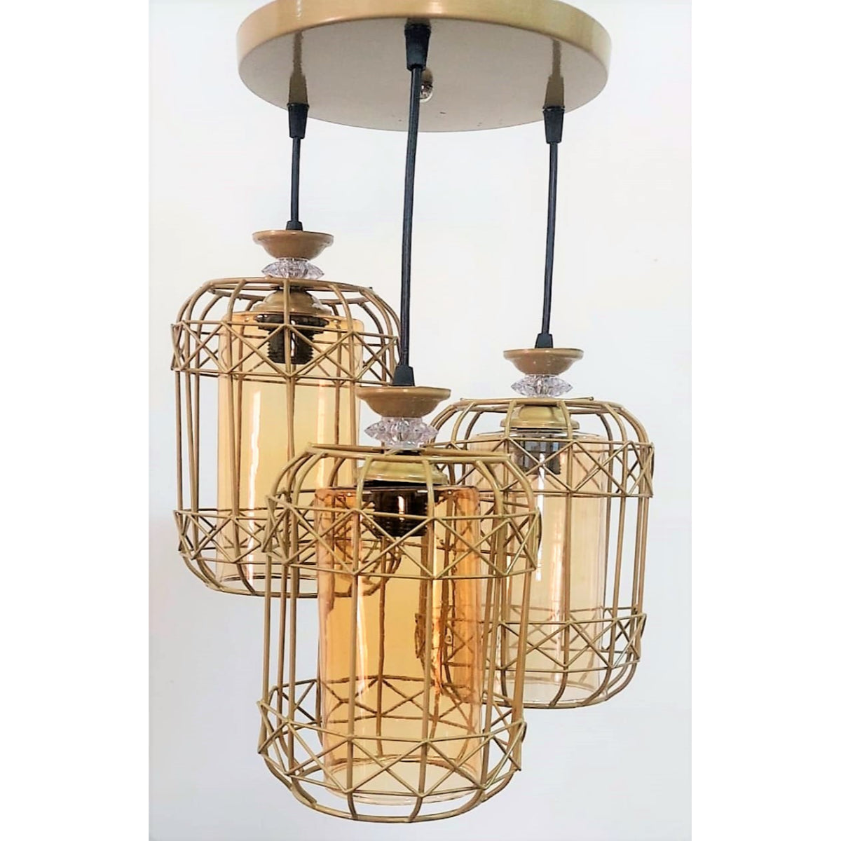 Triple Chandelier, Beige - KM-EG6-28
