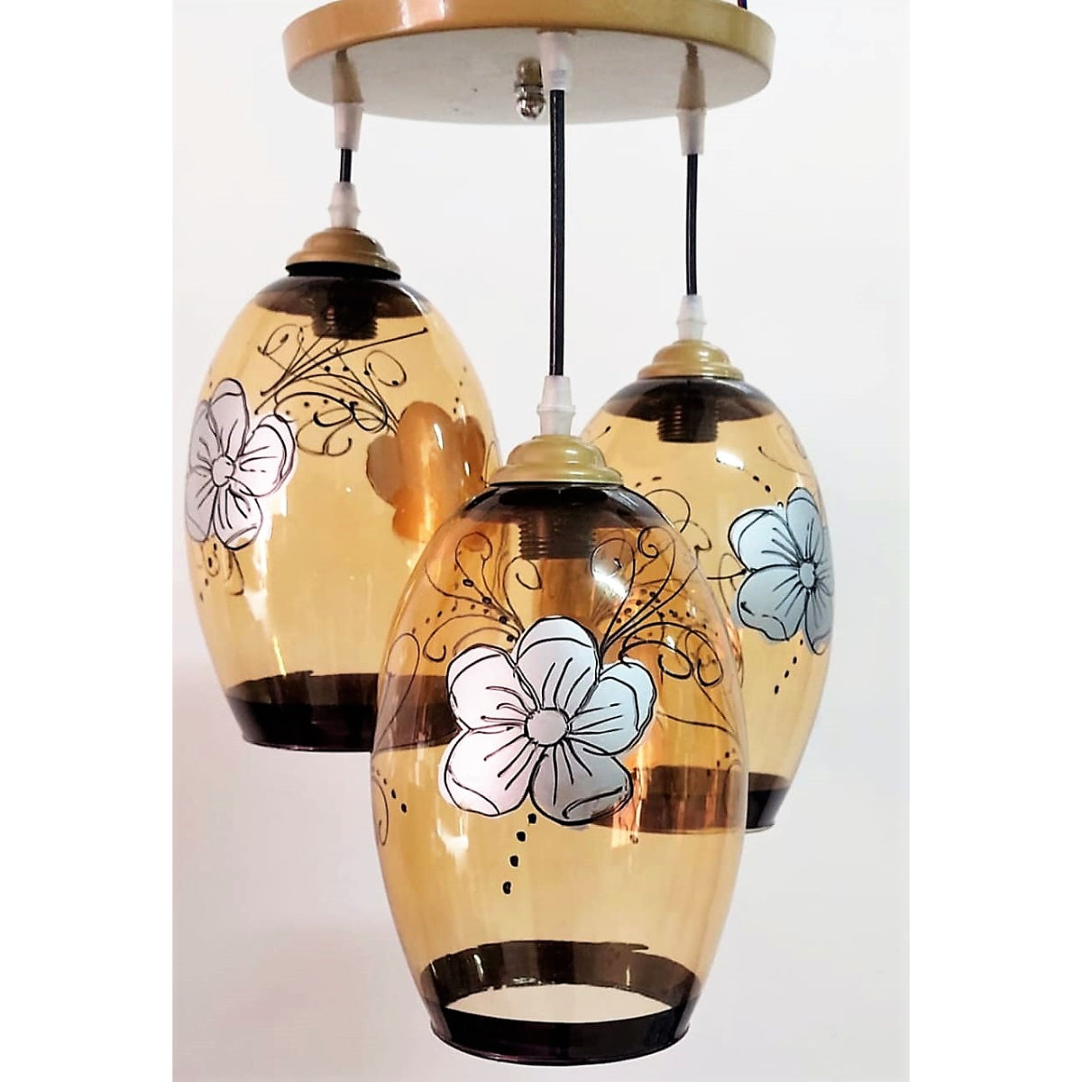 Triple Chandelier, Brown - KM-EG6-33