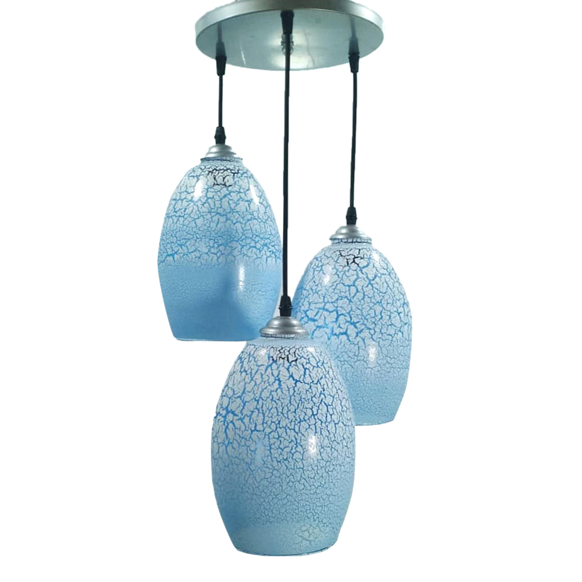 Triple Chandelier, Blue - KM-EG6-40