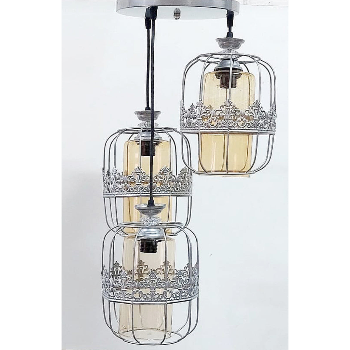 Triple Chandelier, Silver - KM-EG6-44