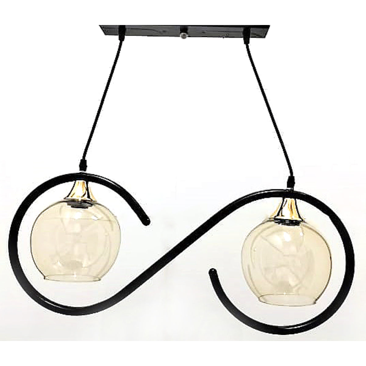 Dual Ceiling Lamp, Black - KM-EG6-60