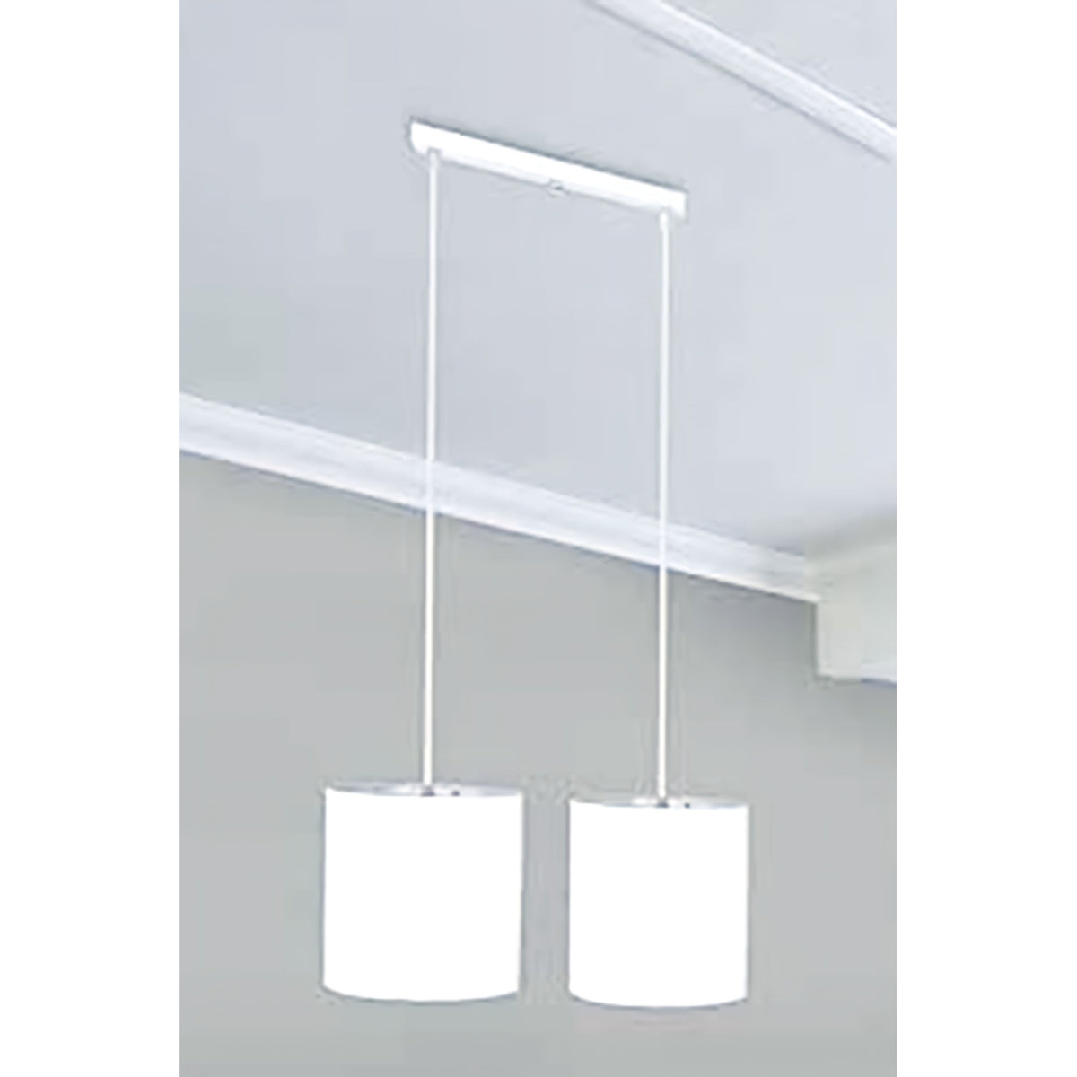 Double Ceiling Lamp, White - KM-EG6-64