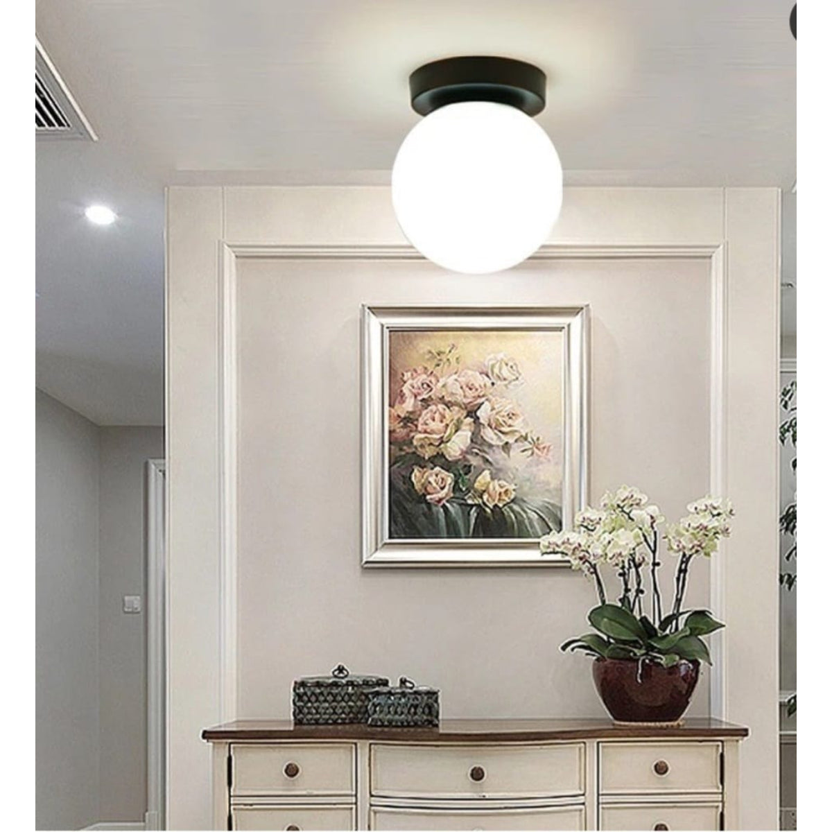 Ceiling Lamp, Black - KM-EG6-67