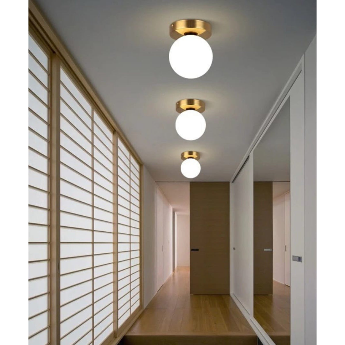 Ceiling Lighting Unit, Brown/White - KM-EG6-70