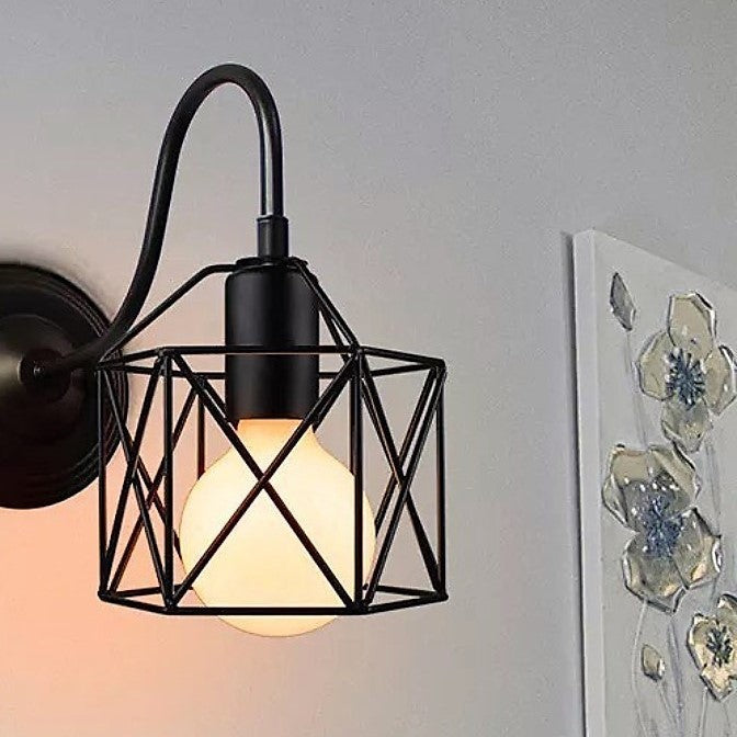 Long X Metal Wall lamp