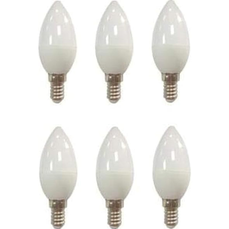 LED Lamp, 6 Pieces, White, KM-EG6-116
