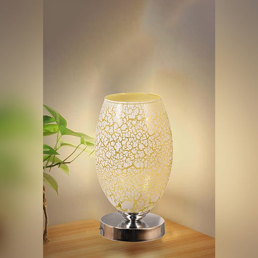 Table Lamp, 24×14 cm, Off White/Silver - KM-EG6-127