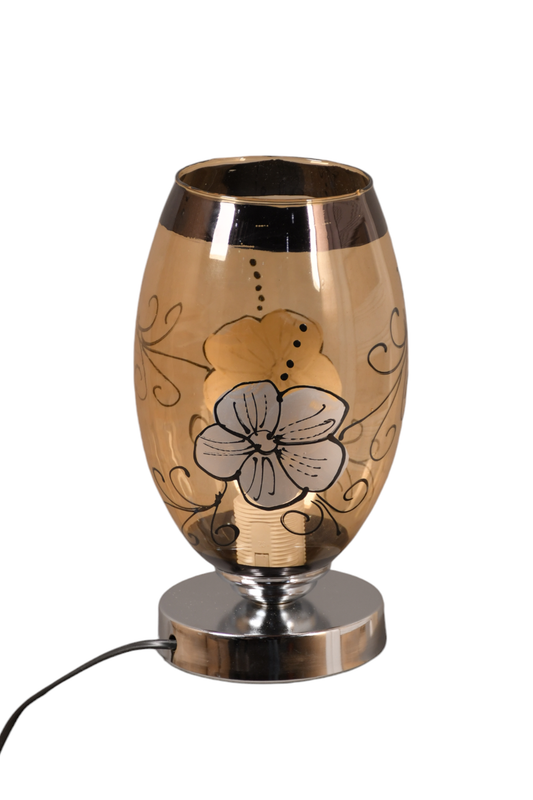 Table Lamp, 24×14 cm, Brown/Silver - KM-EG6-130