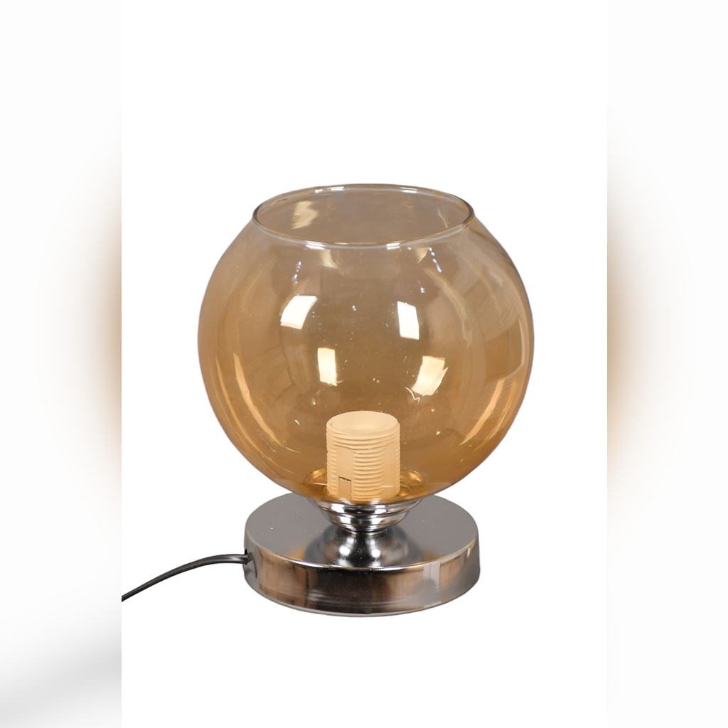 Table Lamp, 24×14 cm, Brown/Silver - KM-EG6-131