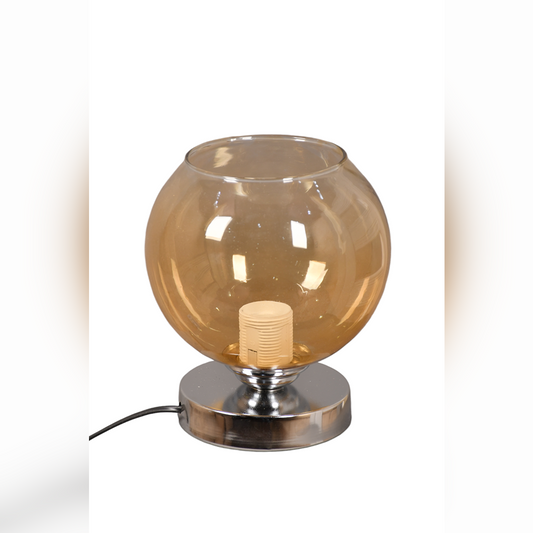 Table Lamp, 24×14 cm, Brown/Silver - KM-EG6-131