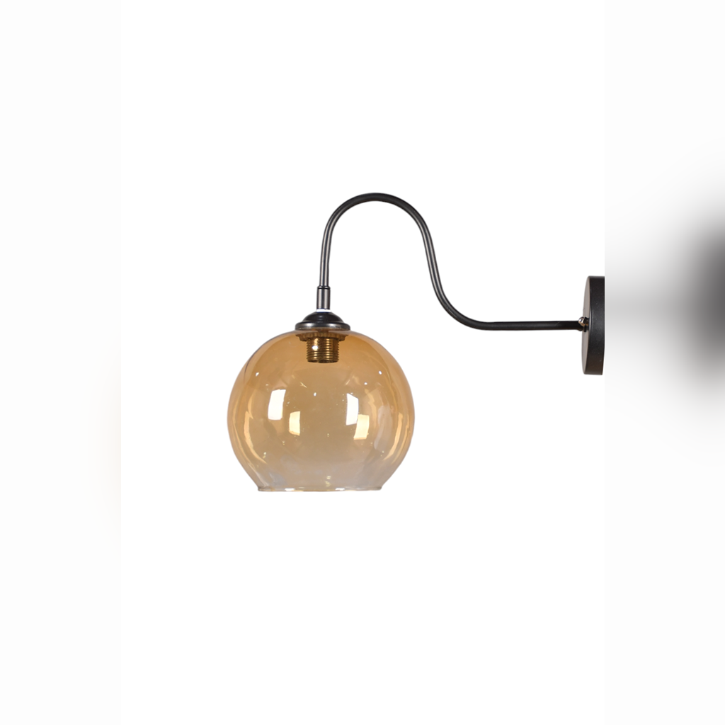 Wall Lamp, 30×32 cm, Brown/Silver - KM-EG6-137